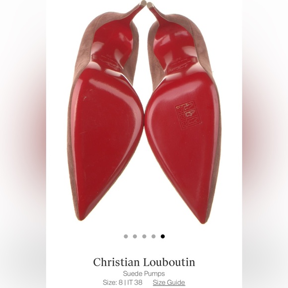 Louboutin Suede Kate 100 sz 38 - Picture 4 of 7